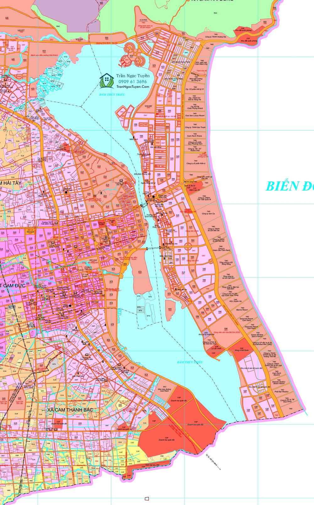 bản đồ quy hoạch Đầm Thủy Triều (QH KH SDD)