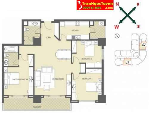 Chung cư 88 Láng Hạ căn hộ 144m2