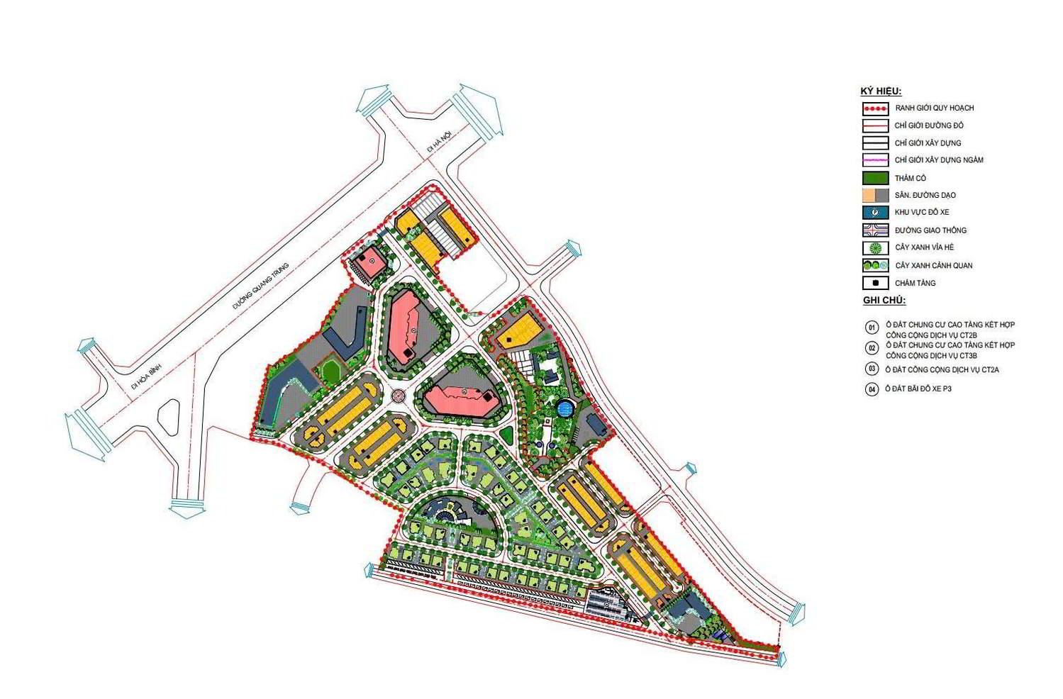 Dự án Vista Văn La - cơ cấu sử dụng đất