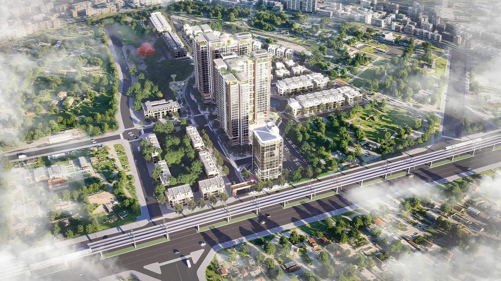 Phối cảnh tổng thể khu đô thị Vista Văn La