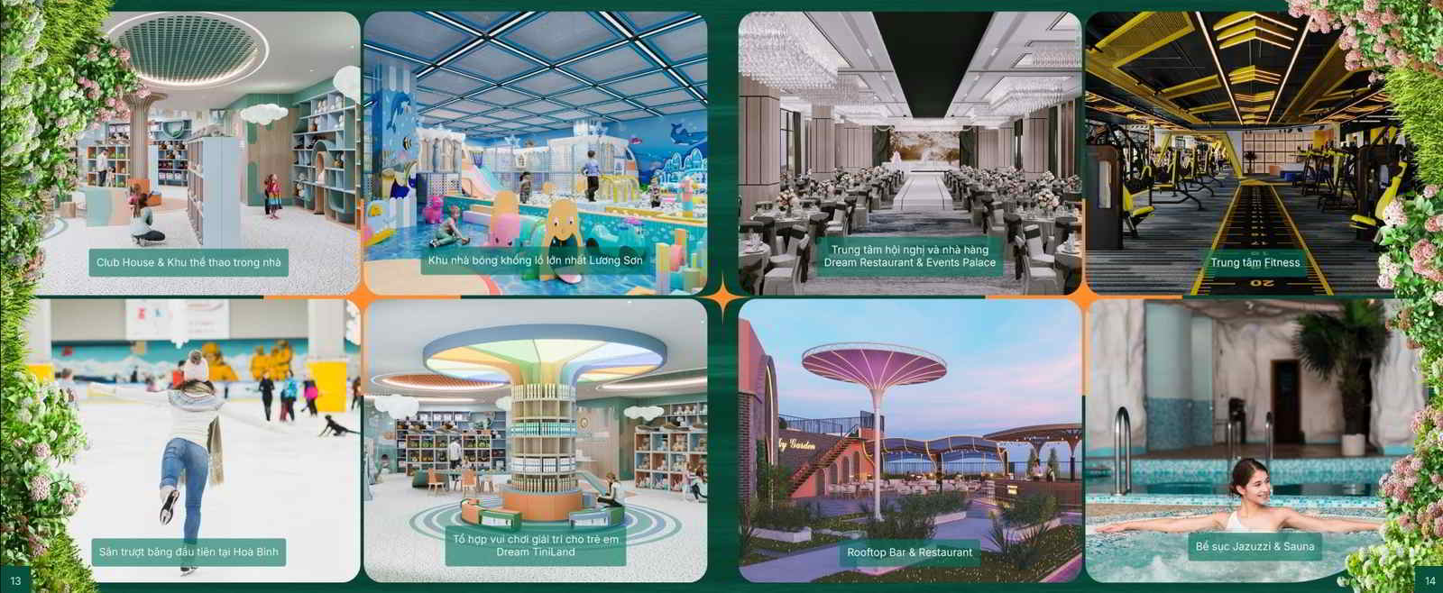 Dream Town Hòa Bình tiện ích nội khu