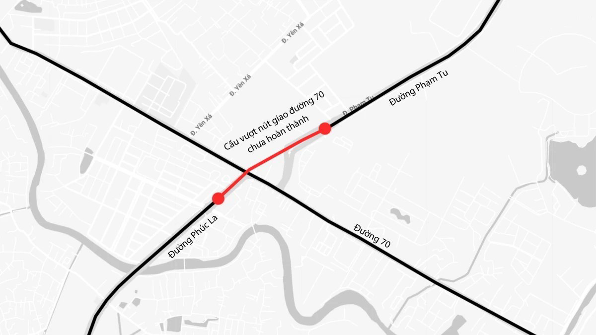 Nút giao Phạm Tu Xa la đường 70 Nút giao Phạm Tu Xa la đường 70