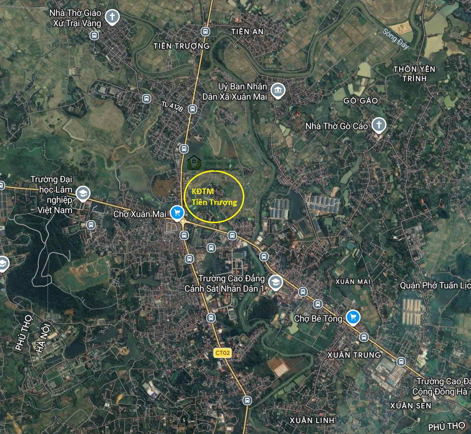 Vị trí khu đô thị mới Tiên Trượng