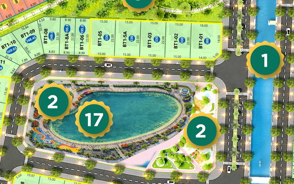 Diện tích biệt thự đơn lập Dream Garden City Diện tích biệt thự đơn lập Dream Garden City