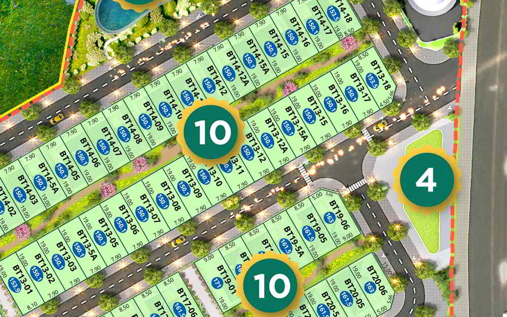 Diện tích biệt thự song lập Dream Garden City Diện tích biệt thự song lập Dream Garden City