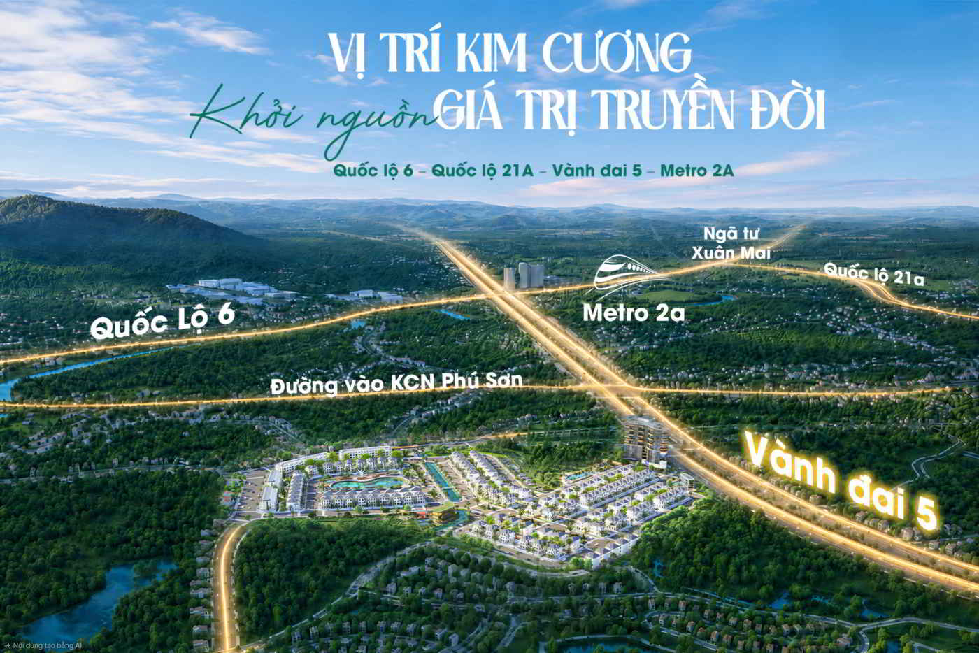Vị trí dự án Dream Garden City Lương Sơn