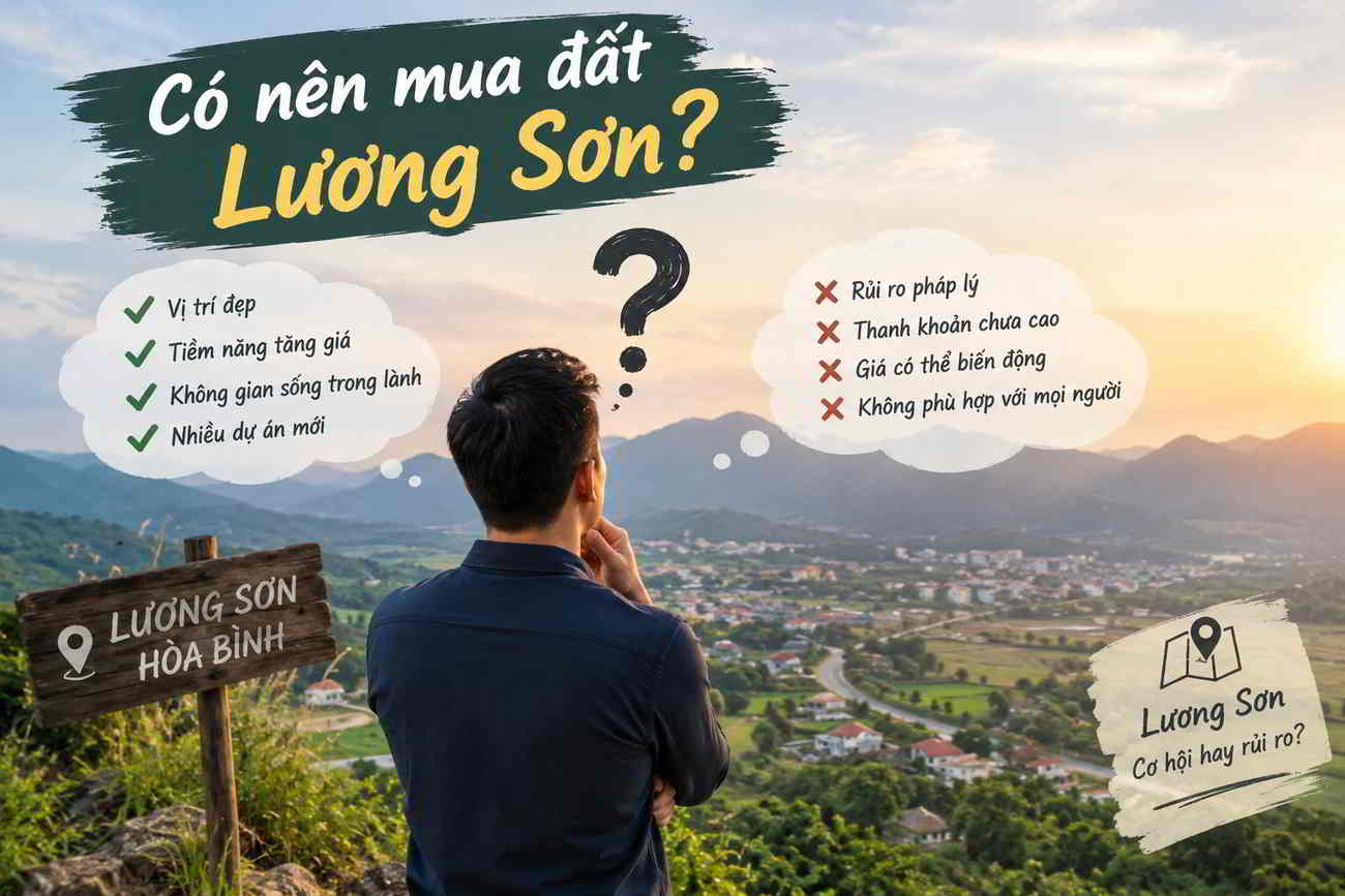 CÓ NÊN MUA ĐẤT LƯƠNG SƠN? PHÂN TÍCH CƠ HỘI, RỦI RO VÀ THỜI ĐIỂM MUA