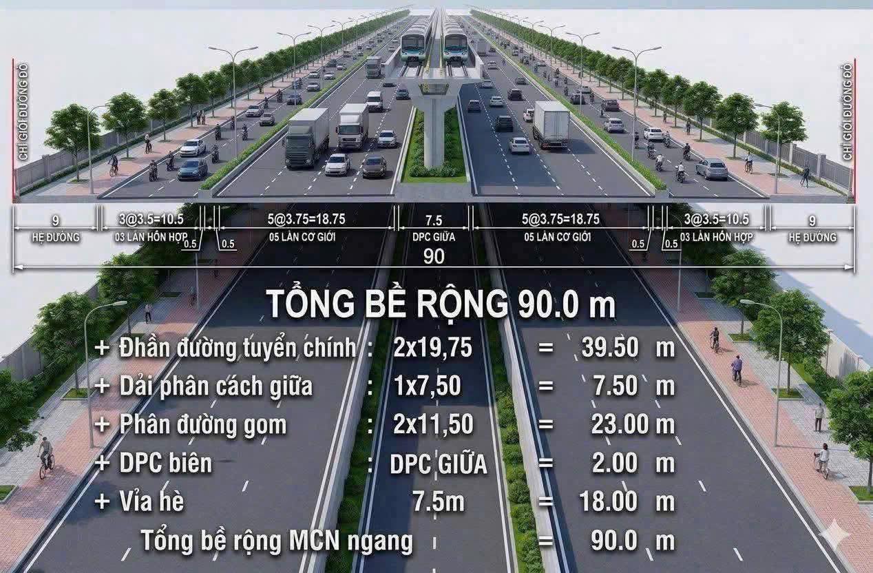 Mở rộng Quốc lộ 1A lên 90m